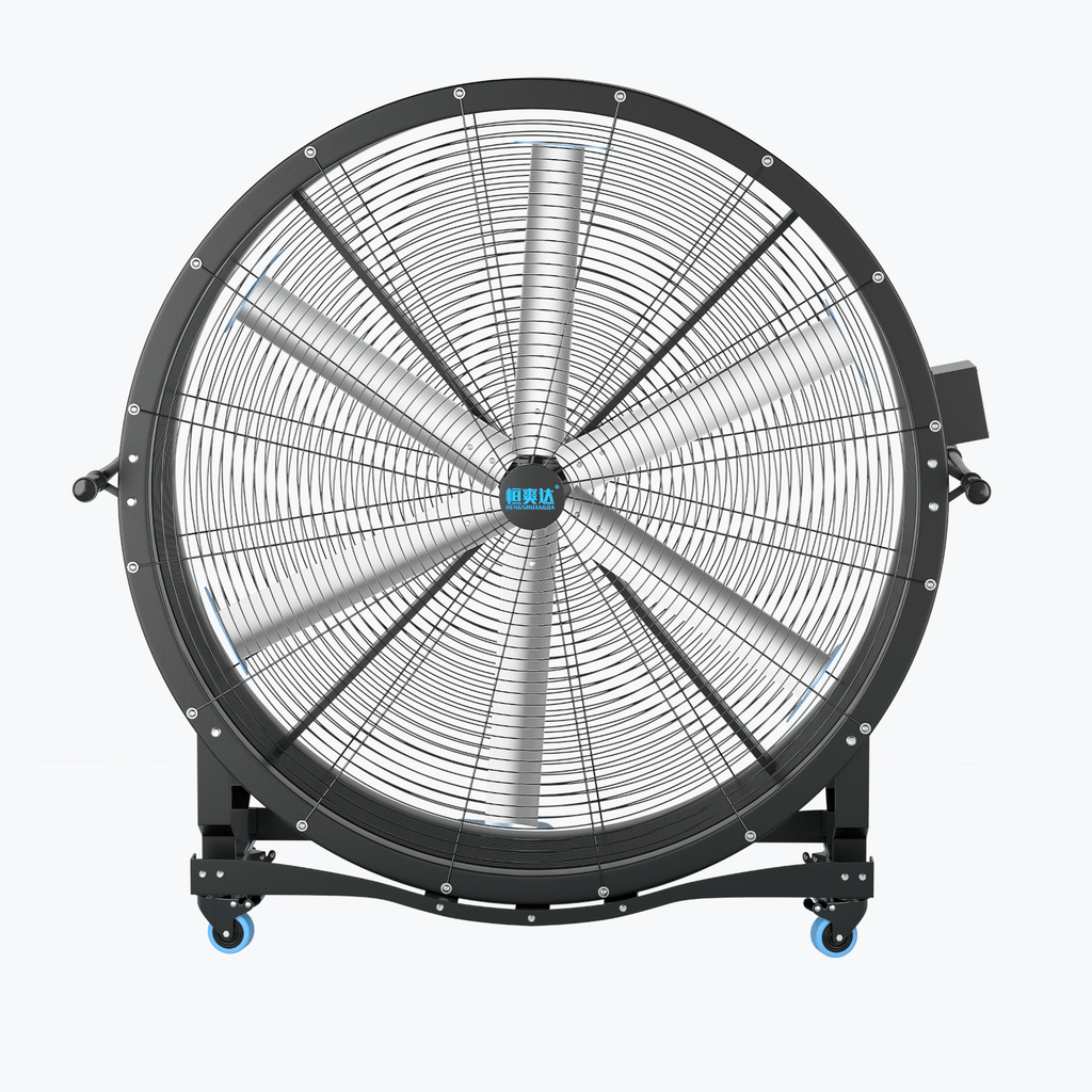 HVLS Six Fan Blades Portable Drum Fan